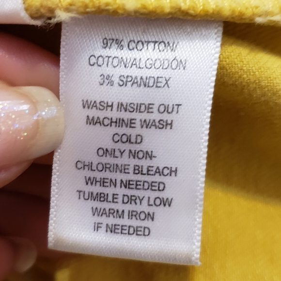 LOFT modern skinny crop soft yellow denim jeans - Picture 10 of 10